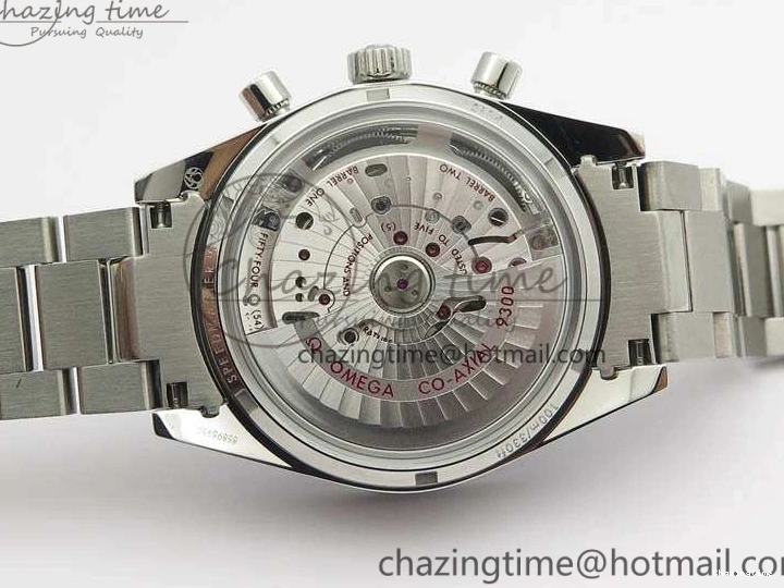 0213 Speedmaster ’57 Co-Axial OMF 1:1 Best Edition Black Dial White Markers On SS Bracelet A Durable 8146